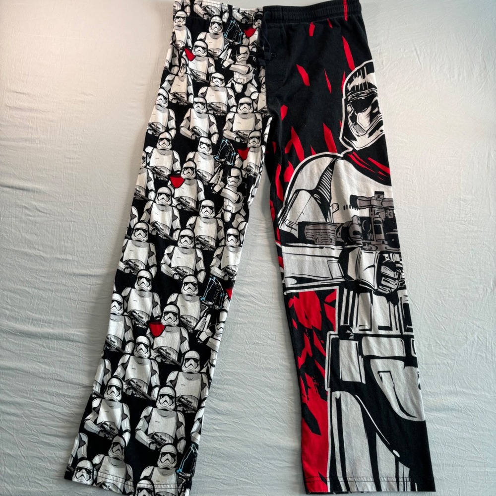 Star Wars Mens Pajama Pants Medium Stormtrooper Captain Phasma Split Leg Cotton